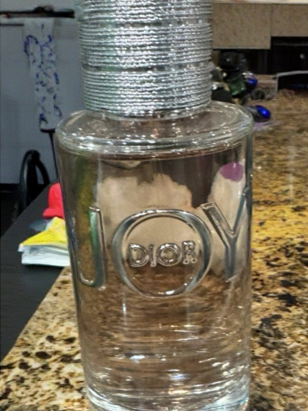 Dior Clear JOY Glass Bottle with Silver Cap